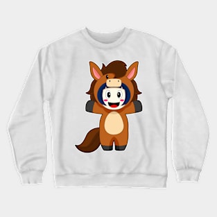 Horse Girl Costume Crewneck Sweatshirt